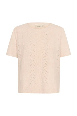 Kortärmad Pullover Tröja Havre Melange