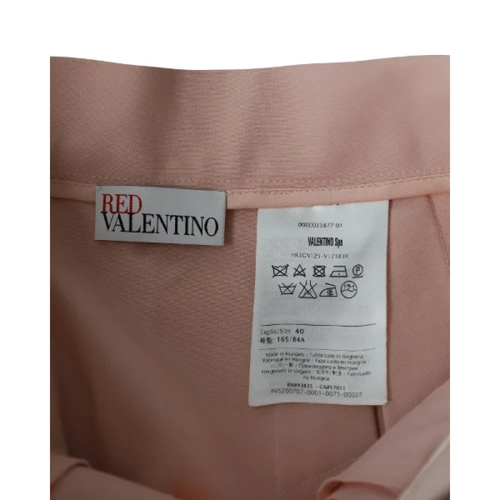 Valentino Vintage Pre-owned Cotton bottoms Pink Dames