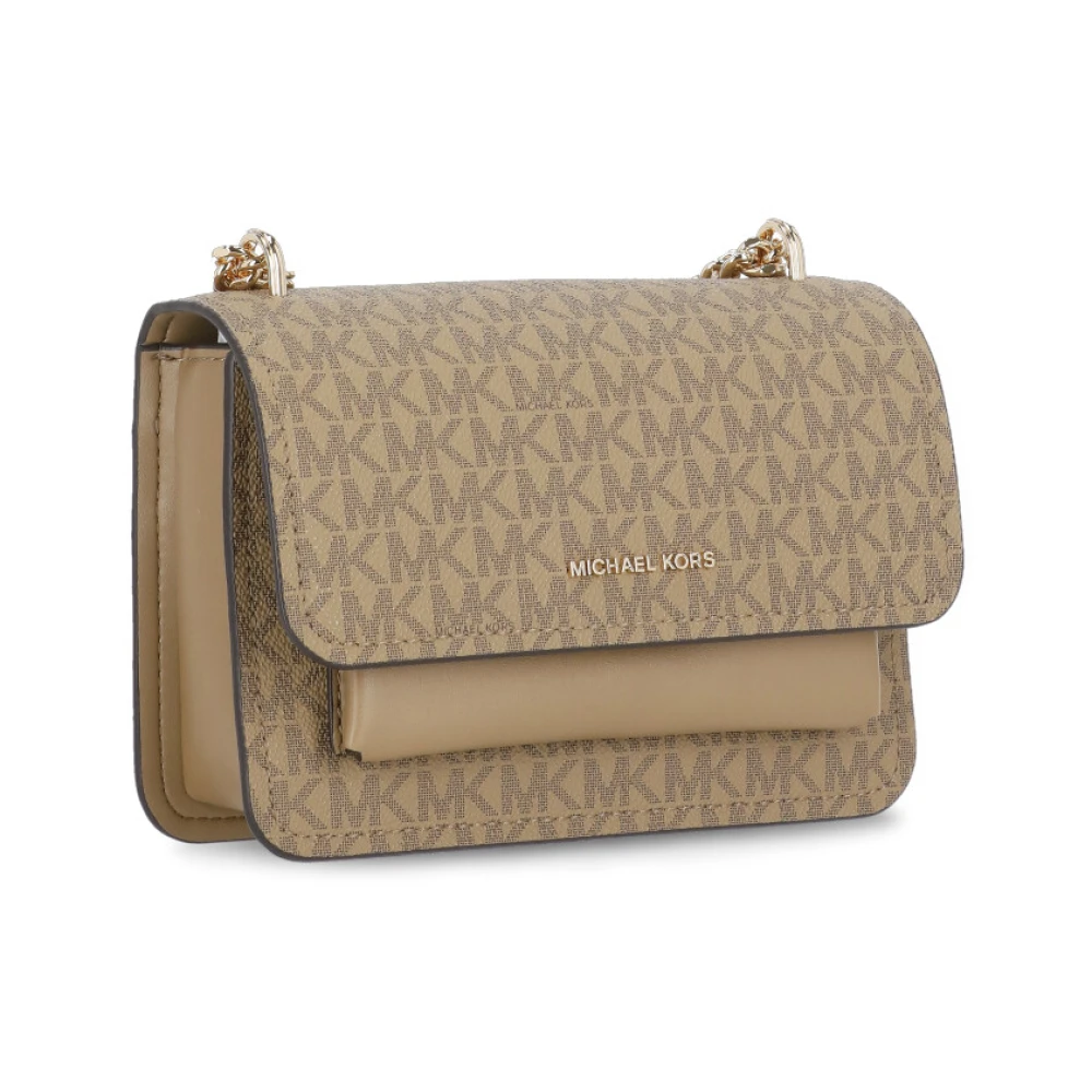 Michael Kors Bruine Schoudertas met Monogram Patroon Brown Dames