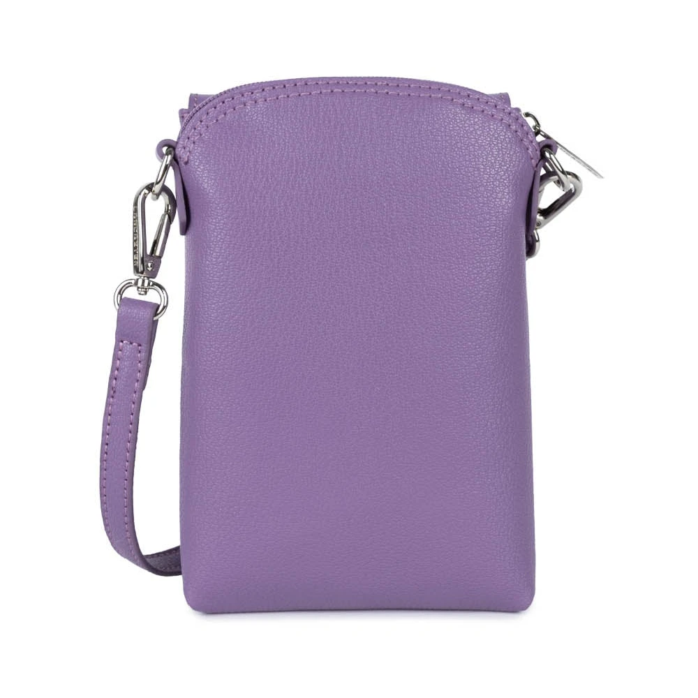 Lancaster Dubbele Rits Smartphone Hoesje Maya Donker Mauve Purple Dames