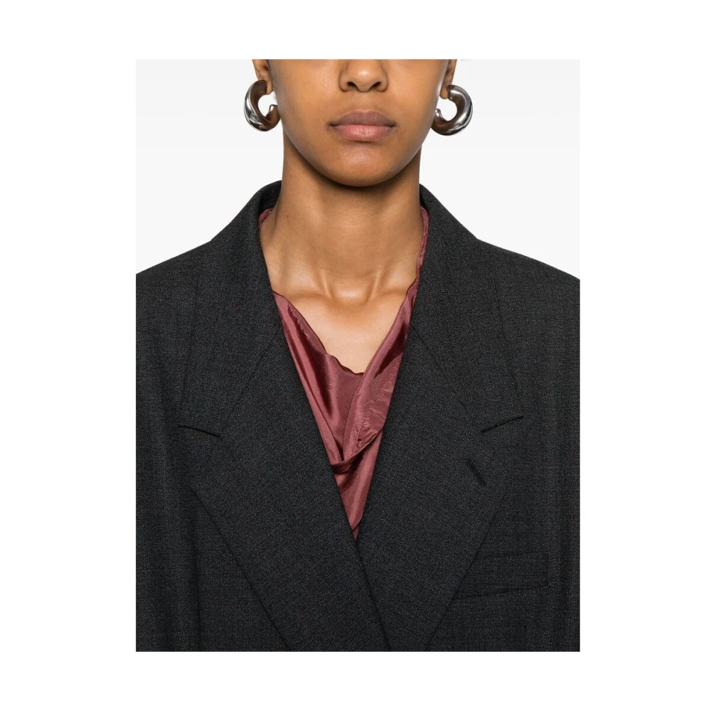 Lemaire Wollen Dubbel-Borst Jas Gray Dames
