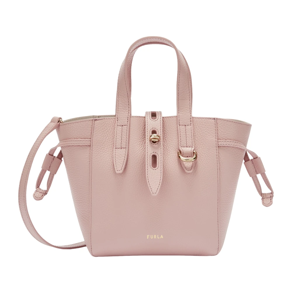 Furla Totes & shoppers Net Mini Tote in poeder roze