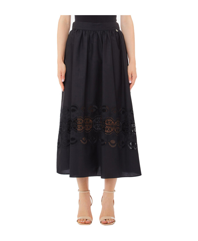 jupe-midi-noire-avec-details-dores