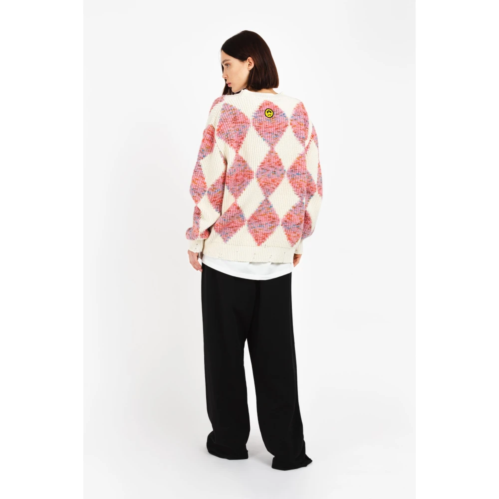 Barrow Jacquard Trui Met Ruitpatroon Multicolor Heren