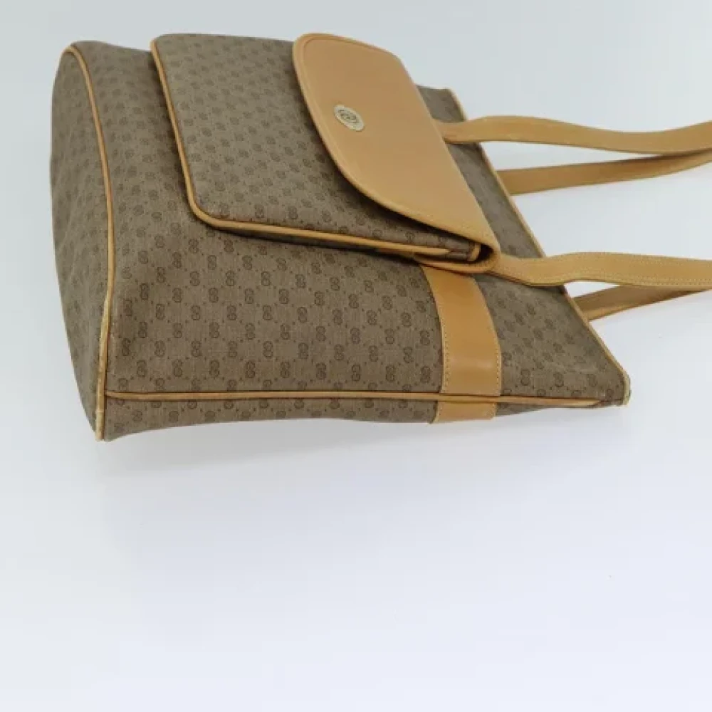 Gucci Vintage Pre-owned Leather totes Beige Dames