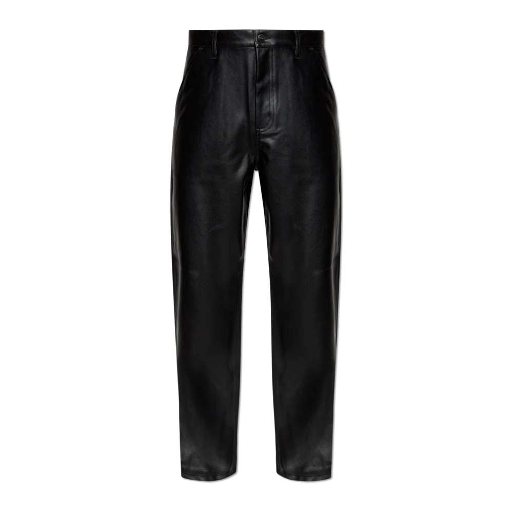 Carhartt WIP Eco leren broek Black Heren