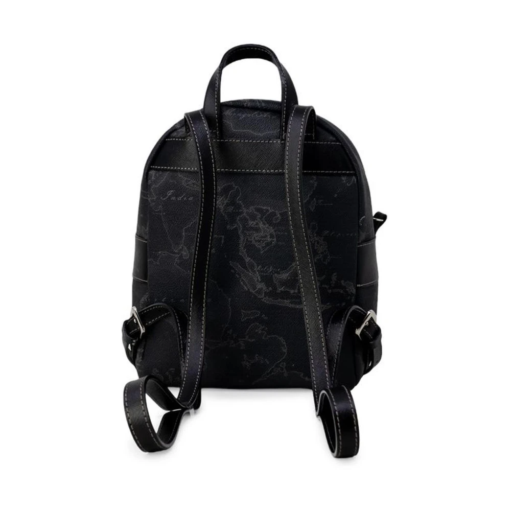 Alviero Martini 1a Classe Zwarte leren rugzak voor dames Herfst Winter Black Dames