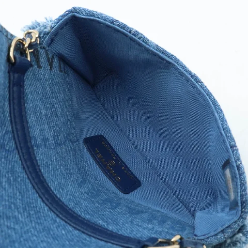 Chanel Vintage Pre-owned Denim crossbody-bags Blue Dames