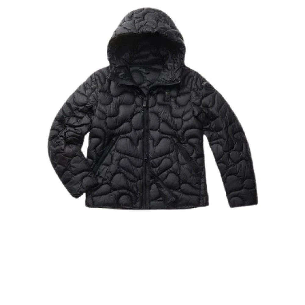 Blauer Zwarte Urban Jas Stijlvol Rits Zakken Black Heren