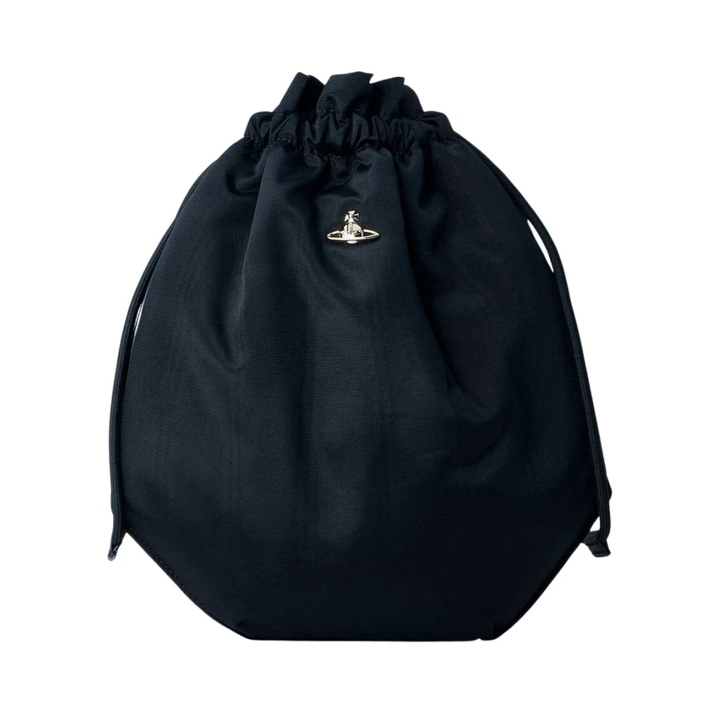 Vivienne Westwood Women's Black Bucket Bags, One Size, Daisy Drawstring Bucket Bag