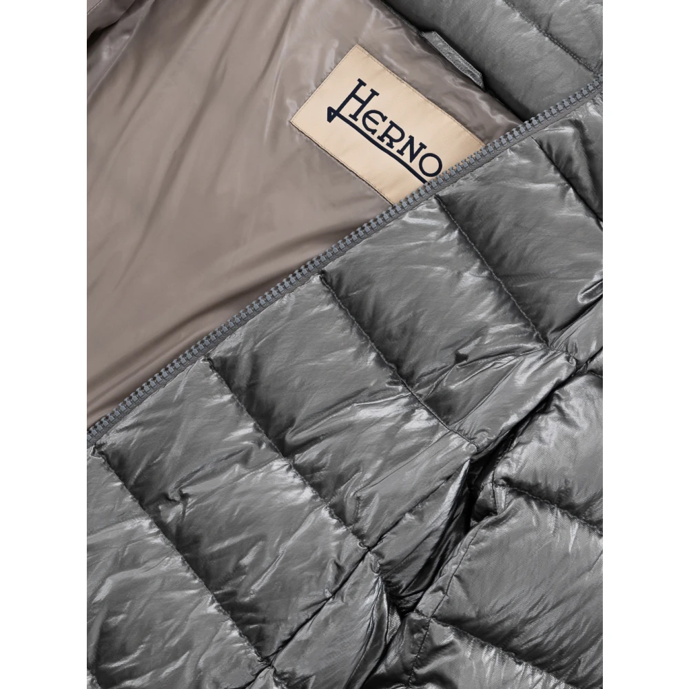 Herno Gewatteerde Capuchonjas Gray Dames