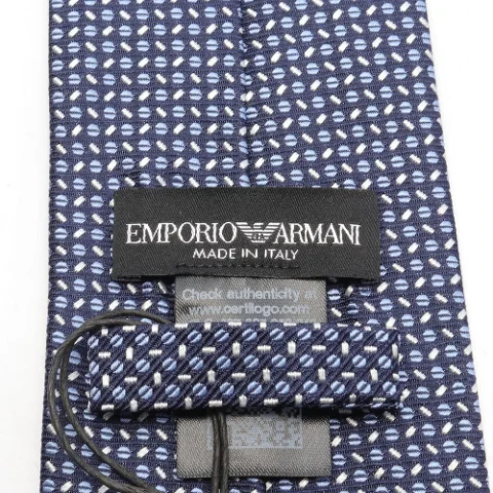 Armani Pre-owned Silk home-office Blue Heren