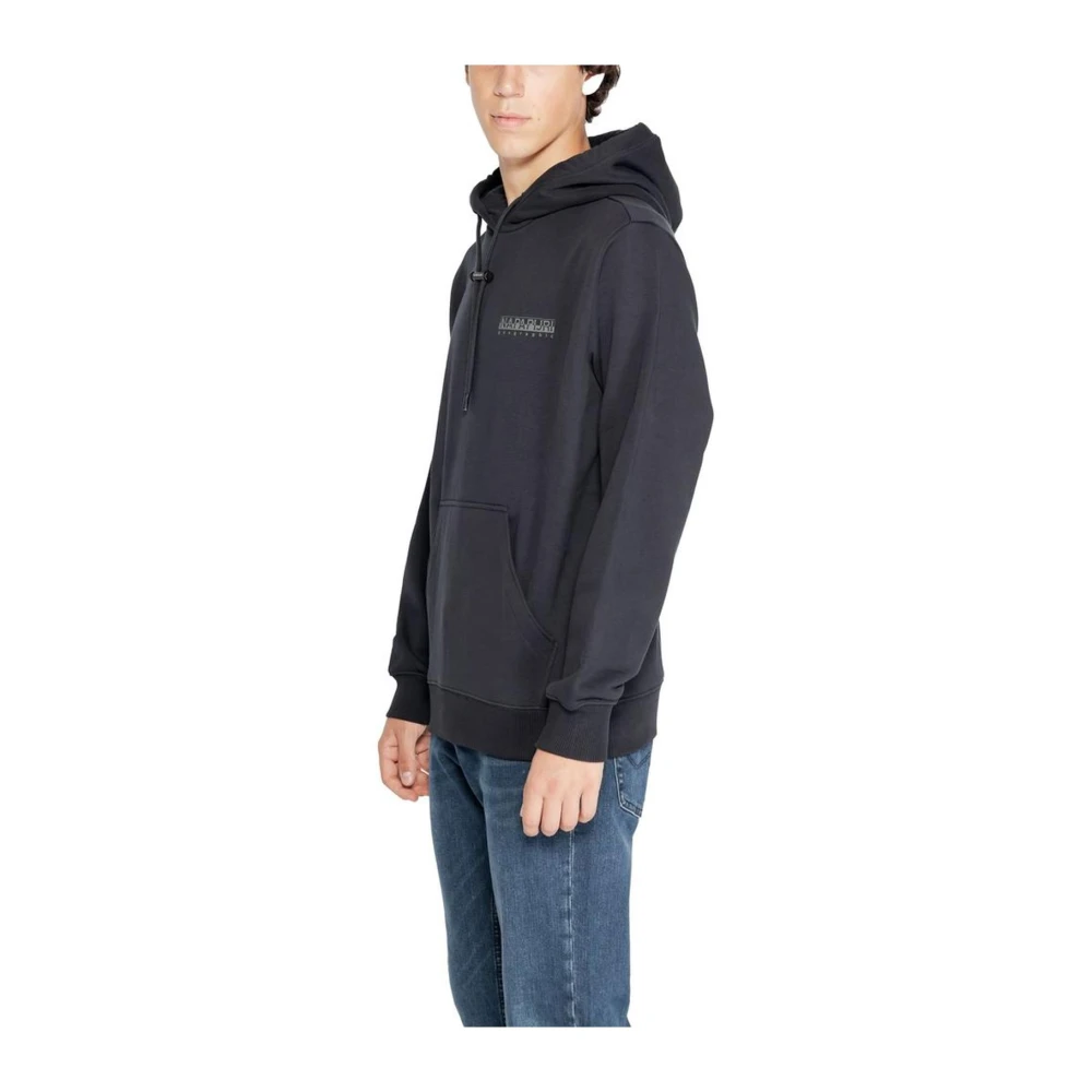 Napapijri Zwarte katoenen trui met polyester Black Heren