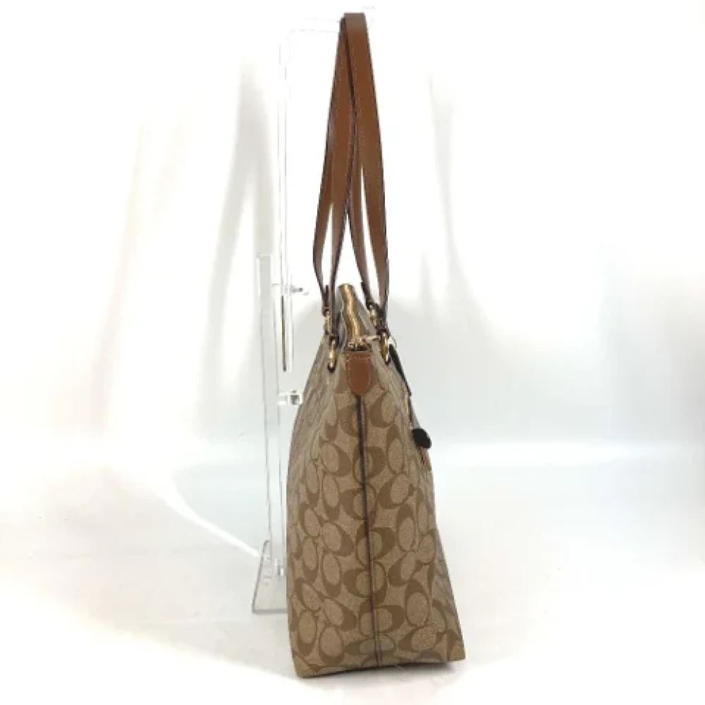 Coach Pre-owned Fabric handbags Brown Dames