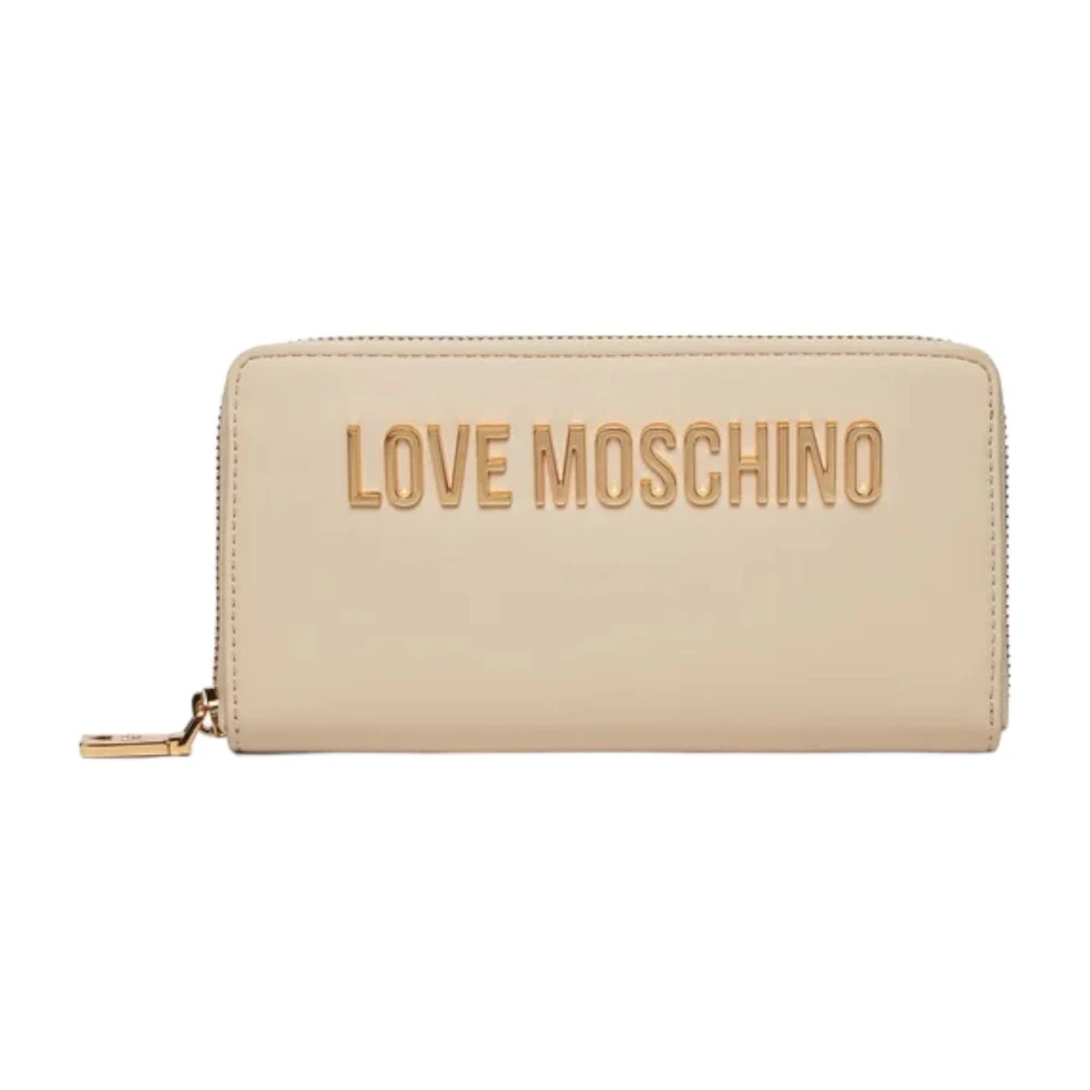Moschino Ivoor Damesportemonnee Elegant Accessoire Beige Dames