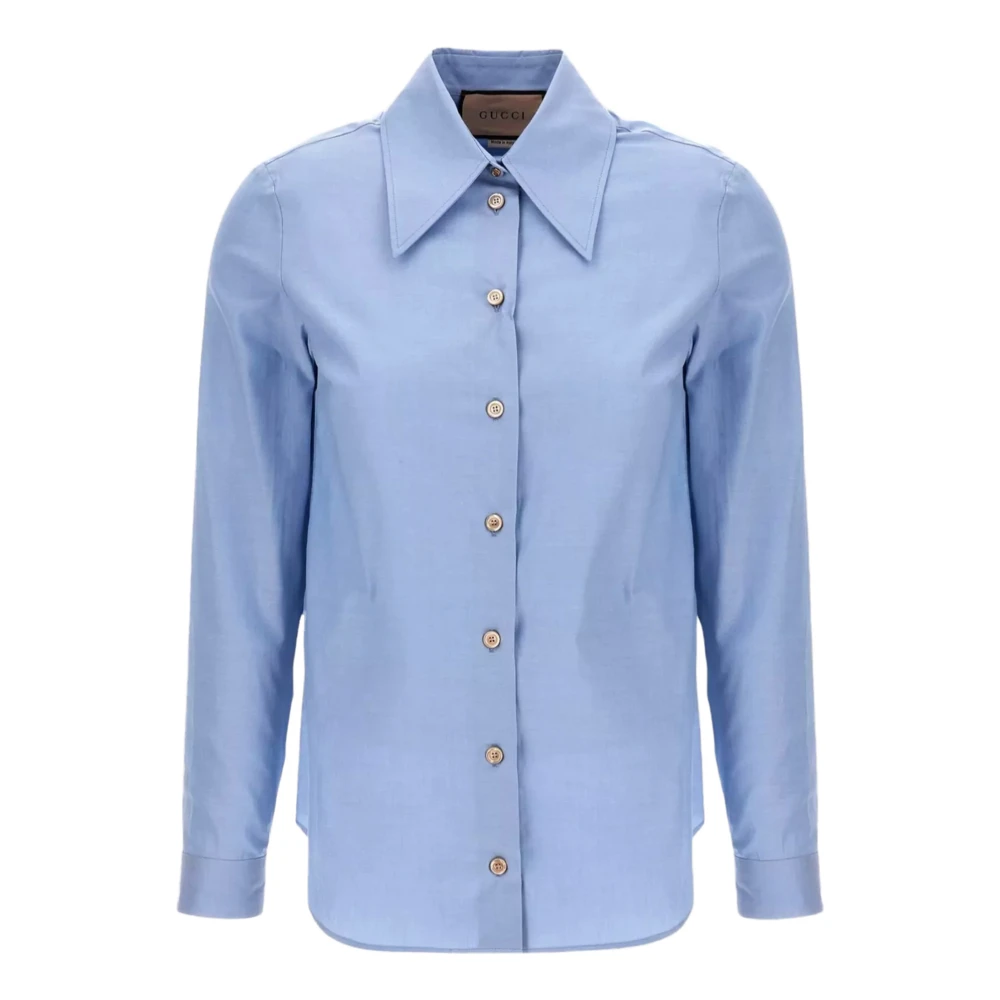 Gucci GG Shirt Blue Dames