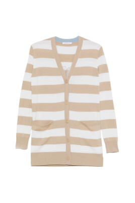 pull-beige-a-col-en-v-avec-rayures