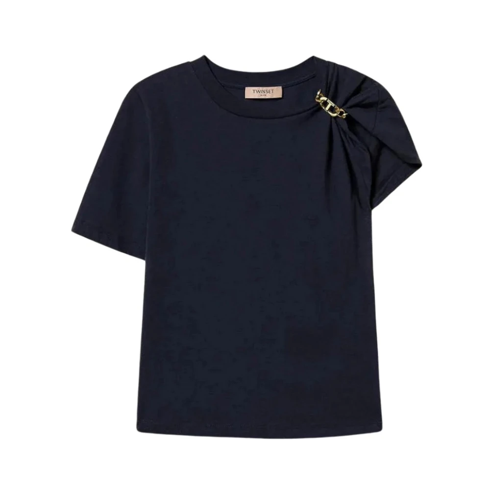 Twinset - Tops > T-Shirts - Blue - Twinset - Modalova
