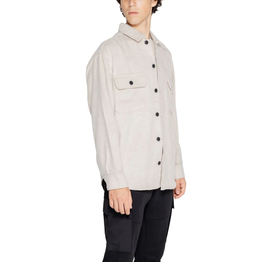 jack & jones Beige Polyester Jas Heren Wintercollectie Beige Heren