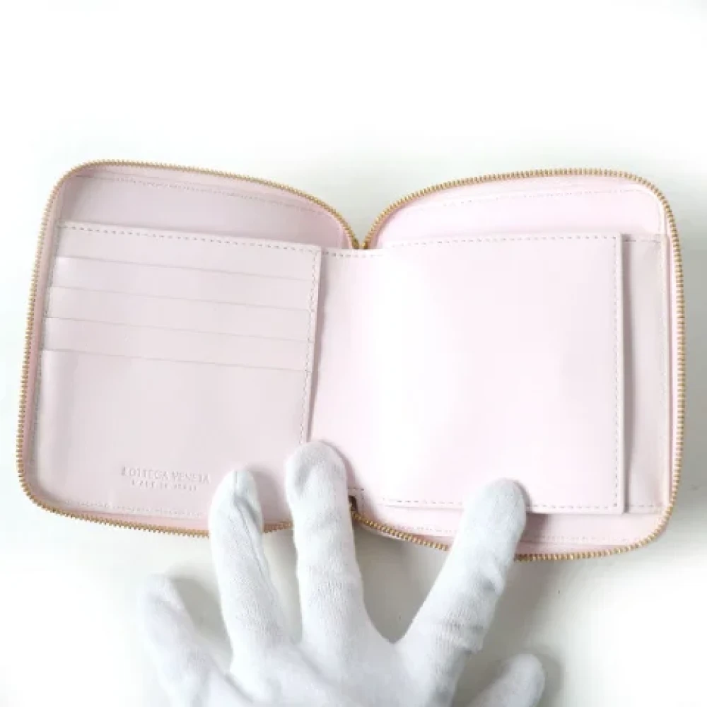 Bottega Veneta Vintage Pre-owned Leather wallets Pink Dames