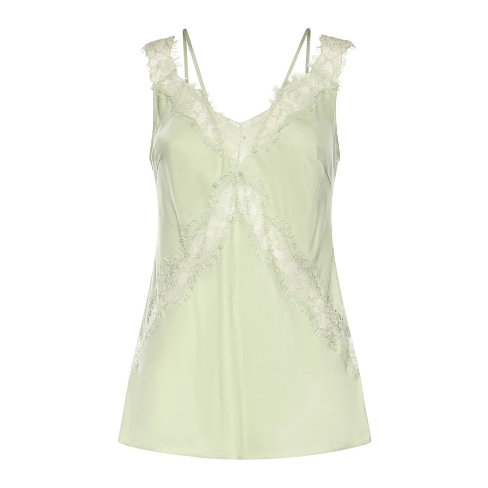 Pinko Kvinno Grön Toppar Dam, S, Lydia Top