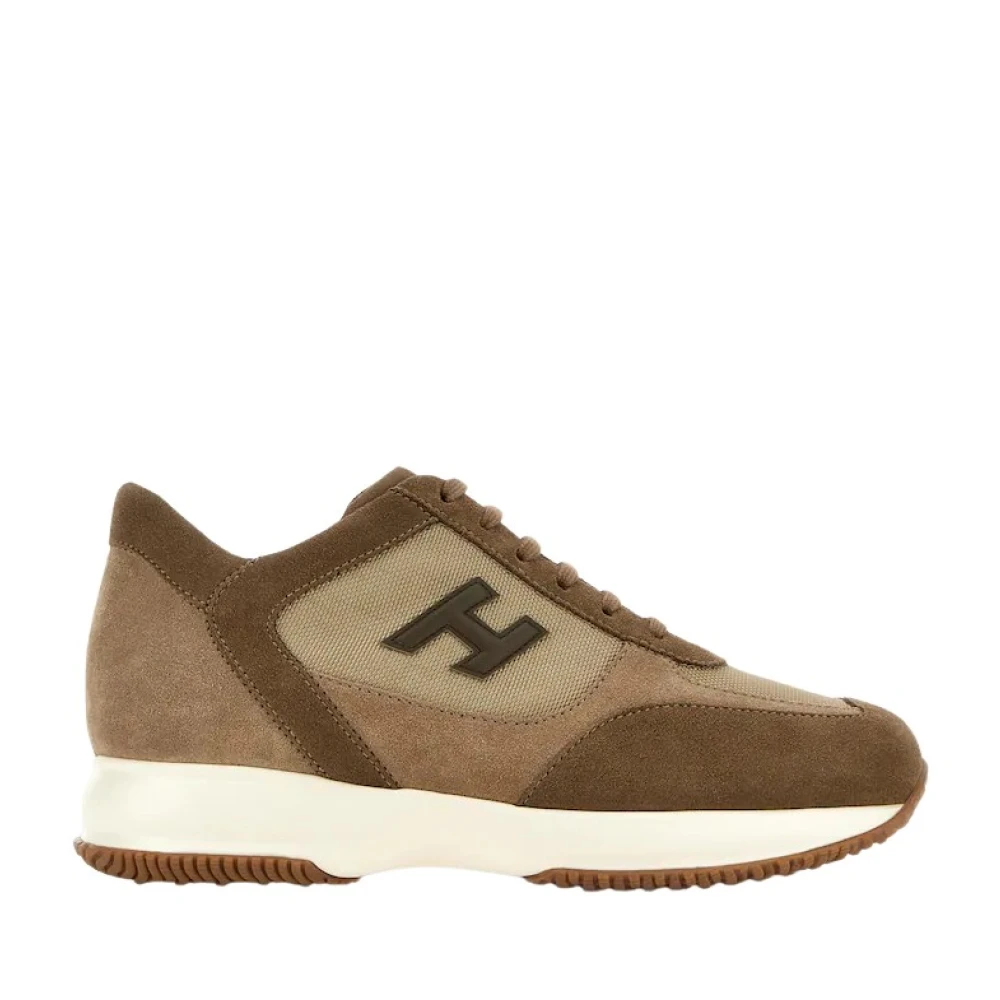 Hogan Men's Brown Sneakers, 7 Uk, Interactive Trainers