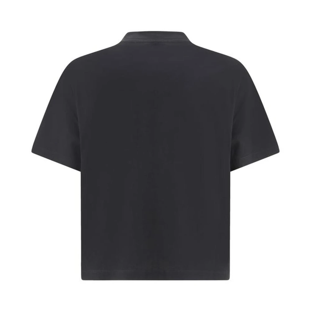Versace Monochrome Monogram Katoenen T-shirt Black Heren
