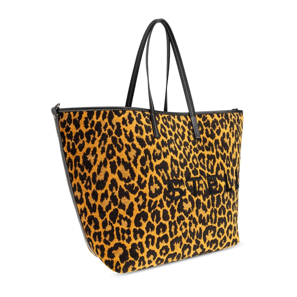 Stella Mccartney Dierenprint shopper tas Brown Dames