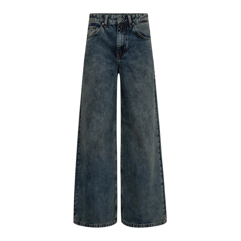 Co'Couture Wijde Pijp Denim Jeans Blauw Blue Dames