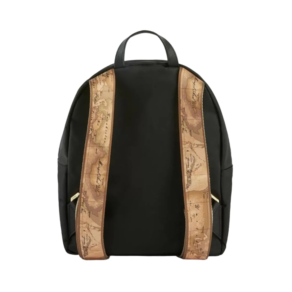 Alviero Martini 1a Classe Zwarte Geo Map Rugzak Black Dames