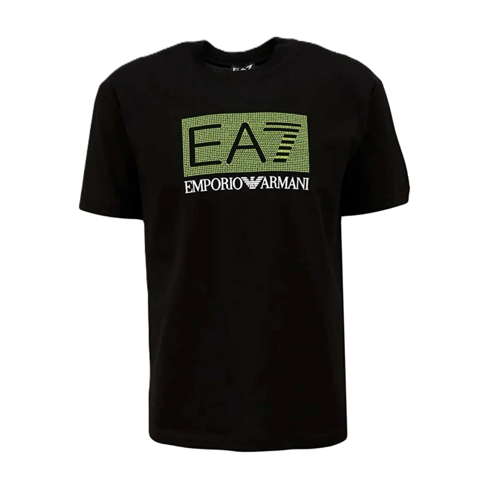 Emporio Armani EA7 Logo T-shirt Zwart Black Heren
