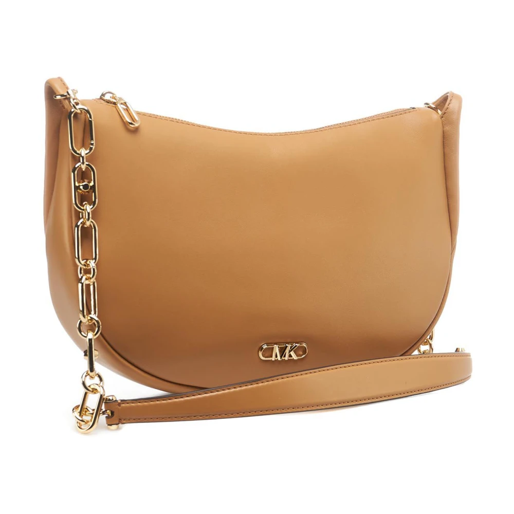Michael Kors Schoudertas van kalfsleer Beige Dames