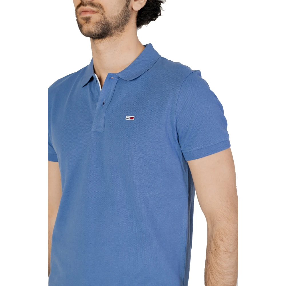 Tommy Jeans Polo Shirts Blue Heren