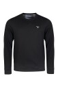 sweat-col-rond-noir-coton-brosse