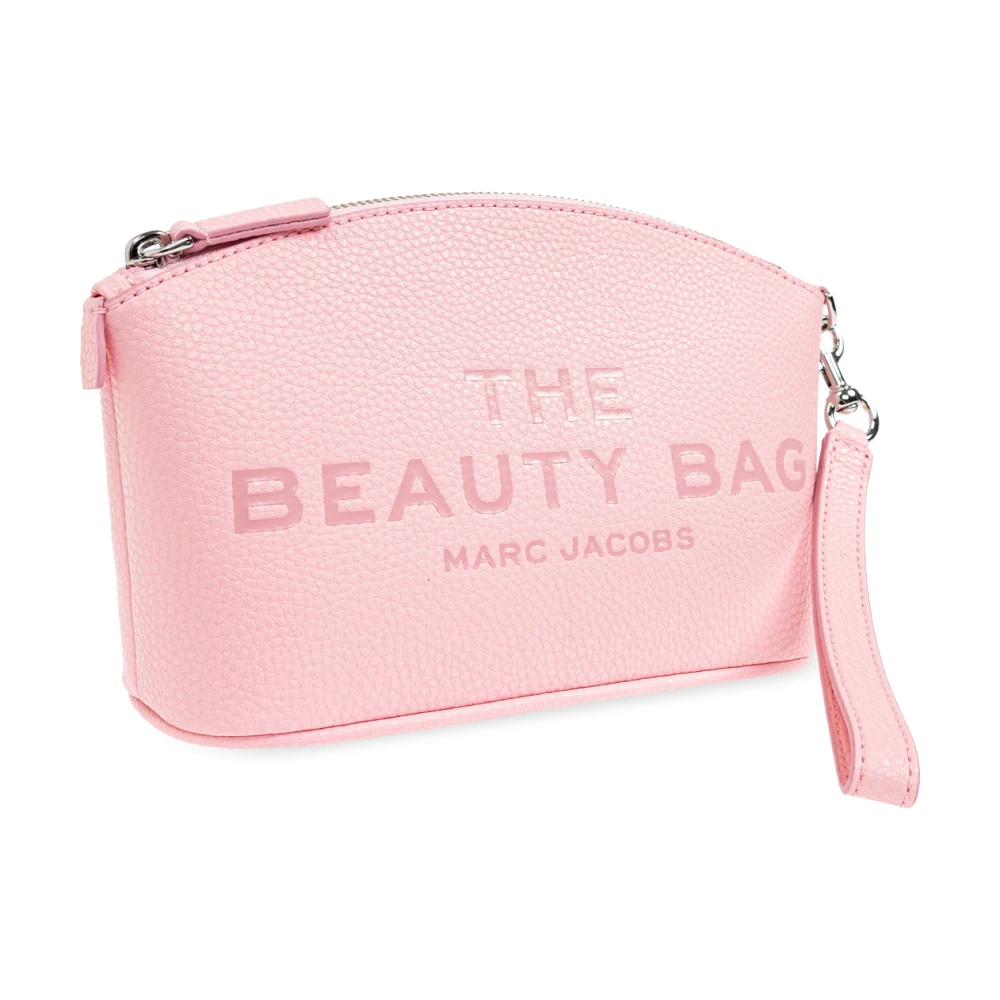 Marc Jacobs Leren cosmetische tas Pink Dames