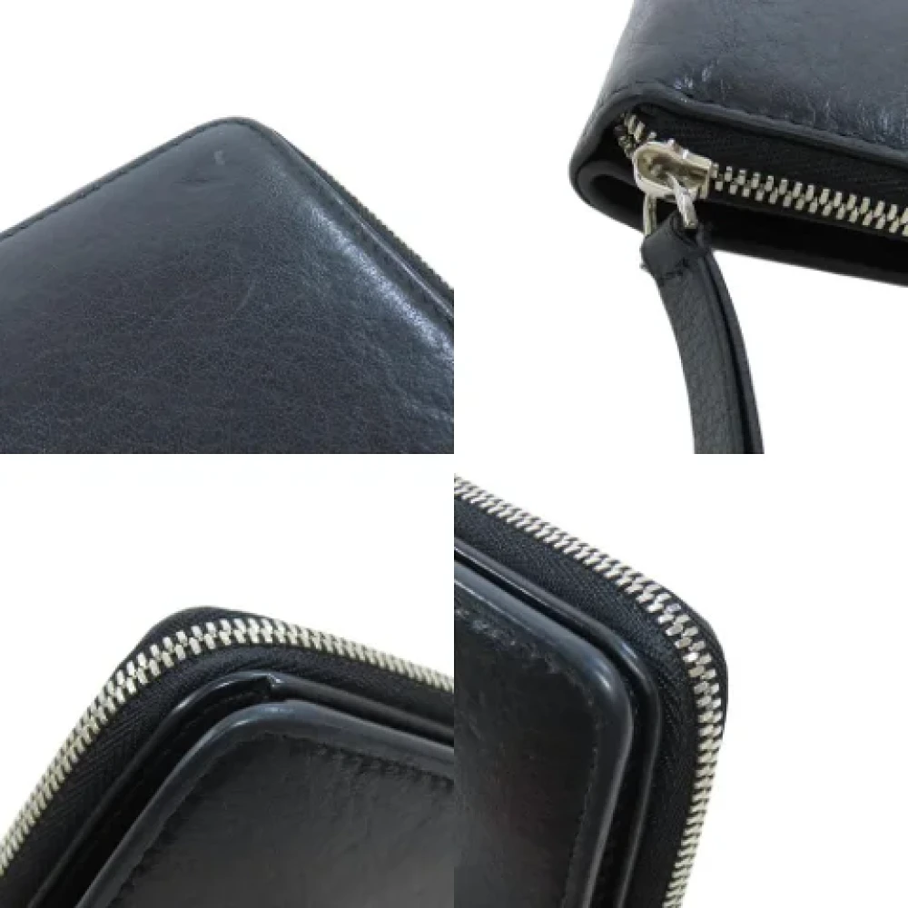 Balenciaga Vintage Pre-owned Leather wallets Black Dames