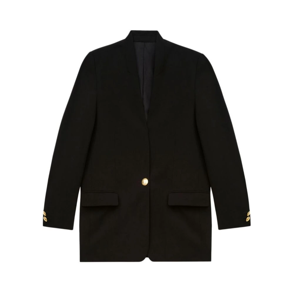 Isabel marant Helona-GB Zwarte Jas Black Dames