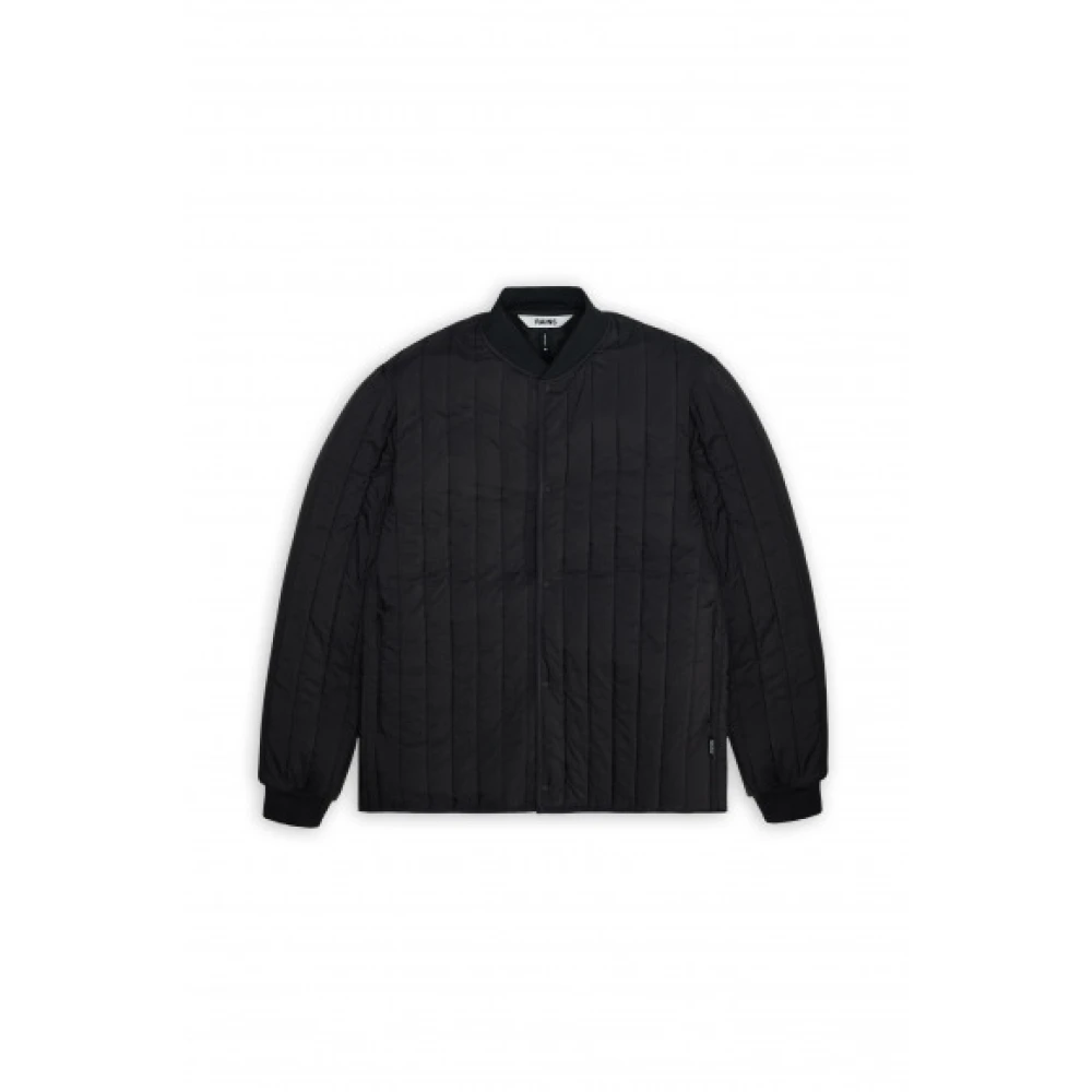 Rains Stijlvolle Liner Bomberjas Black Dames