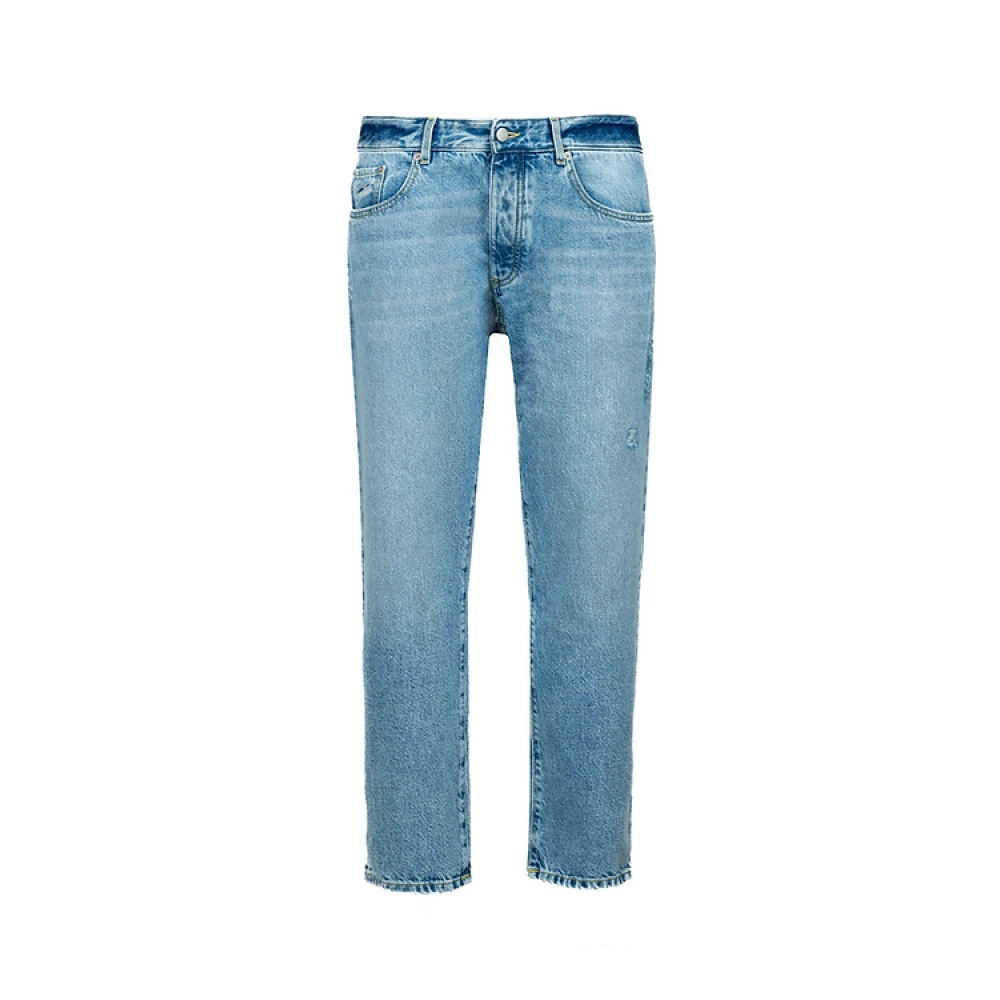 Icon Denim Straight Jeans Blue Heren