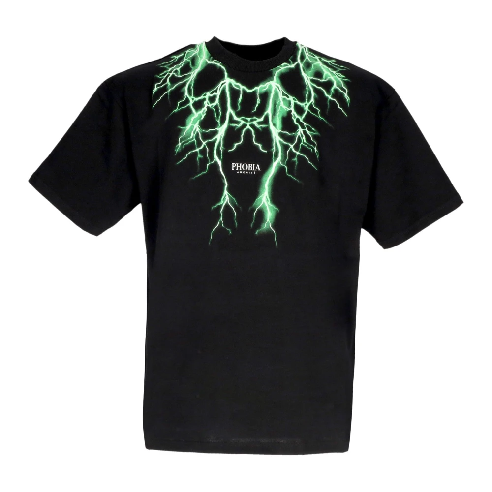 Phobia Archive Uomo Nero - Front Lightning Tee - Tops - S