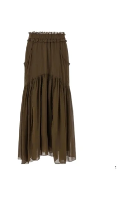 Blommig bohemisk chic kjol