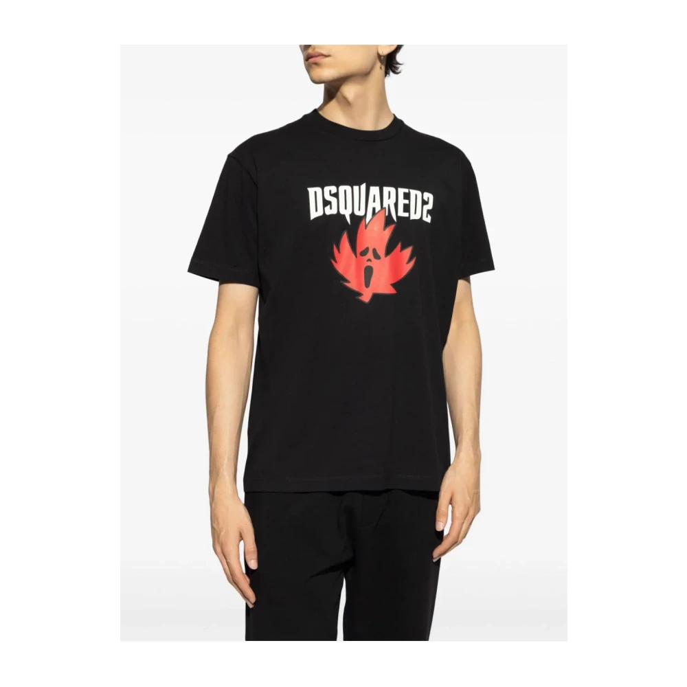 Dsquared2 Stijlvolle Heren T-Shirts & Polos Collectie Black Heren