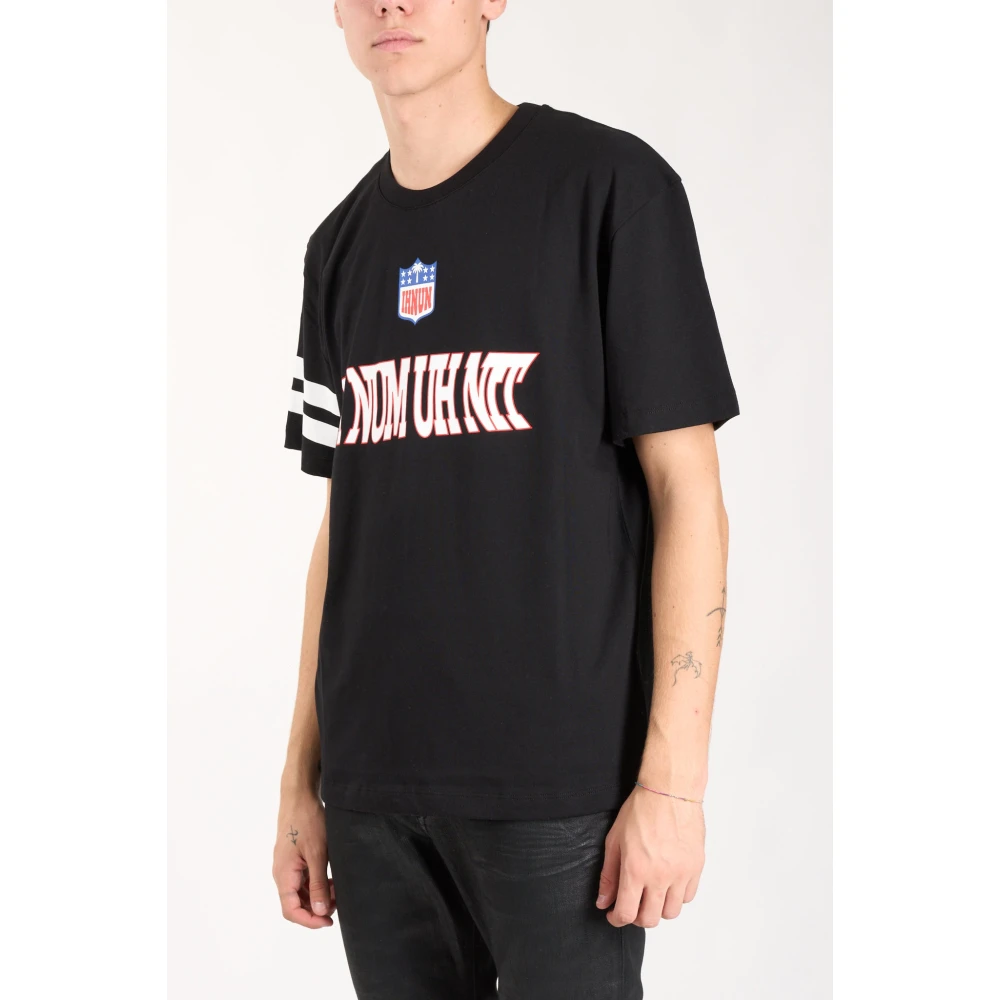 IH NOM UH NIT Front Logo T-shirt Regular Fit Black Heren