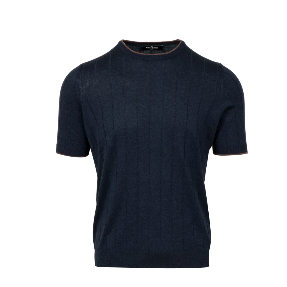 Gran Sasso Herren Blau Strickwaren, Xlgröße: