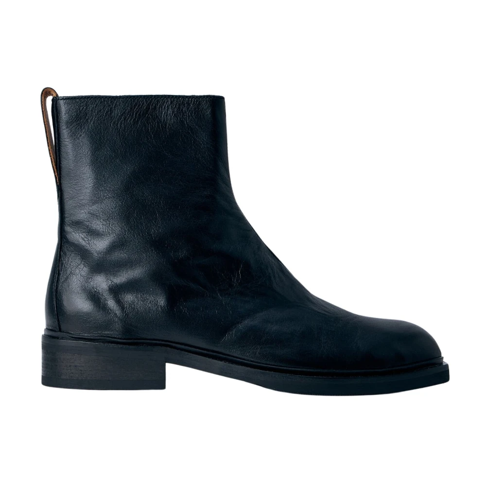 Our Legacy Daimono Zip Leather Boots - Man Boots Black Eu - 43 - Immagine 3
