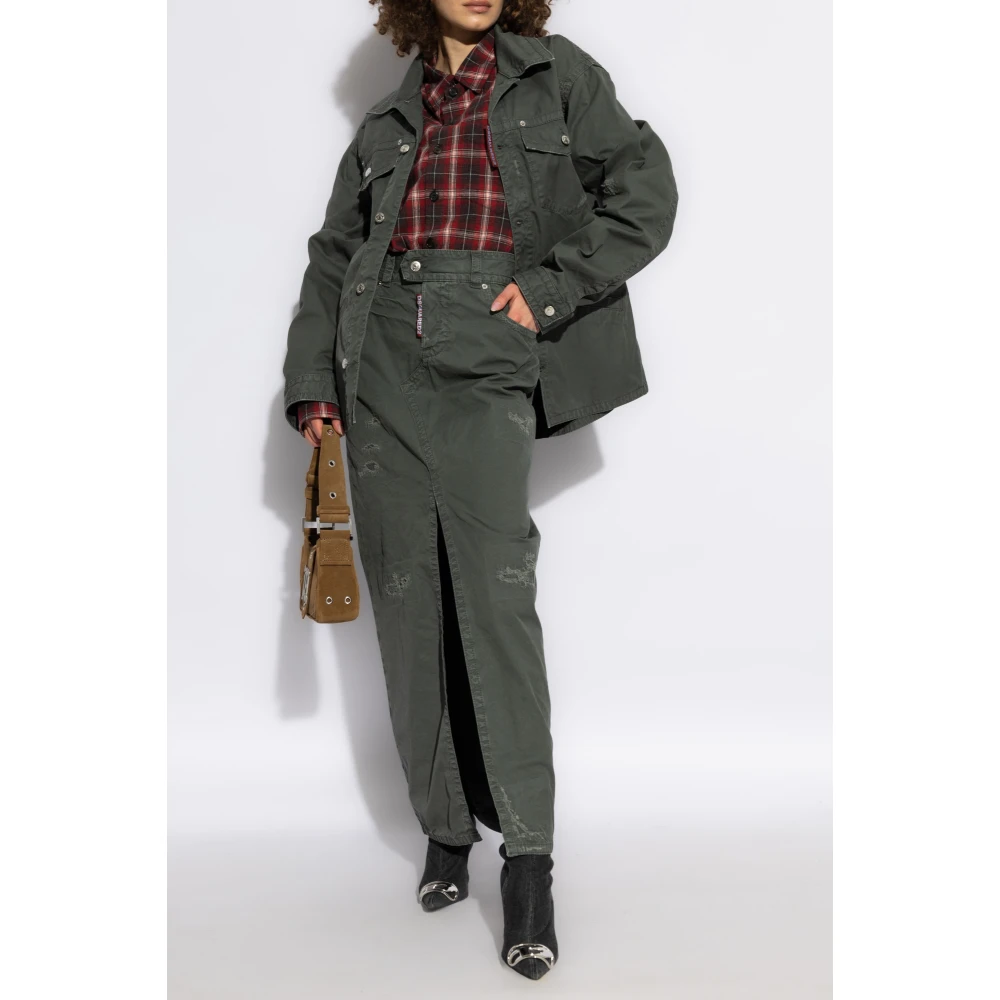 Dsquared2 Geruite overhemd Red Dames