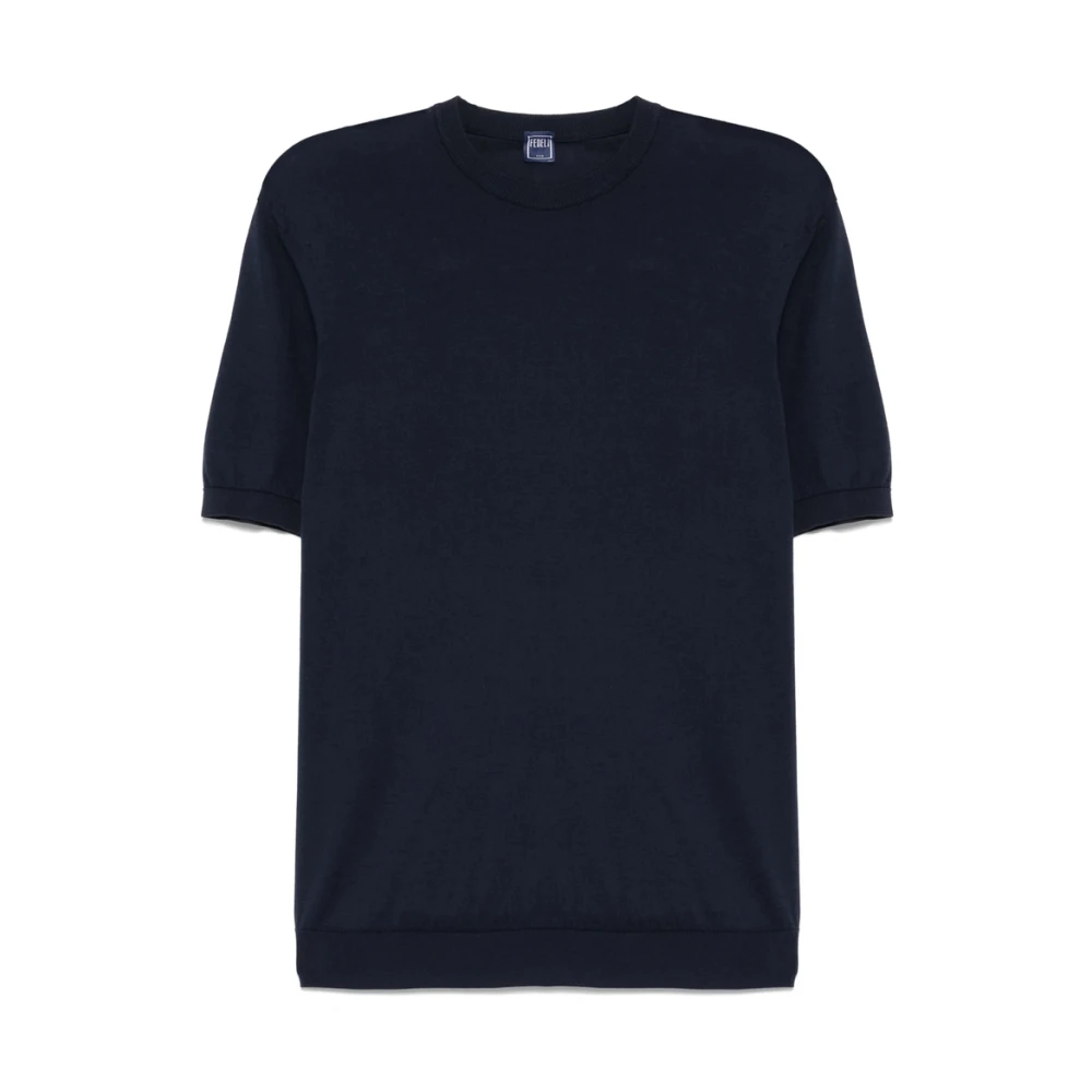 Fedeli - Tops > T-Shirts - Blue - Fedeli - Modalova