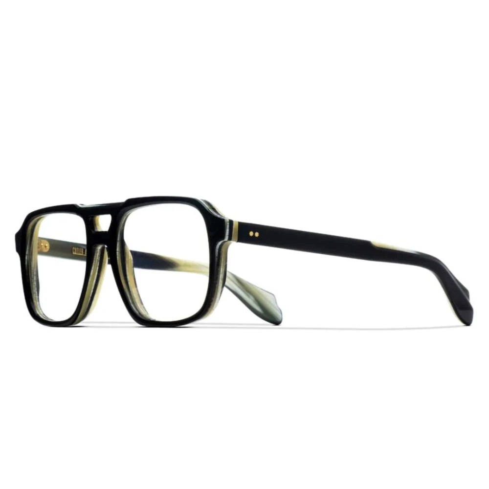 Cutler And Gross Stijlvolle Zwarte Havana Optische Bril Black Unisex
