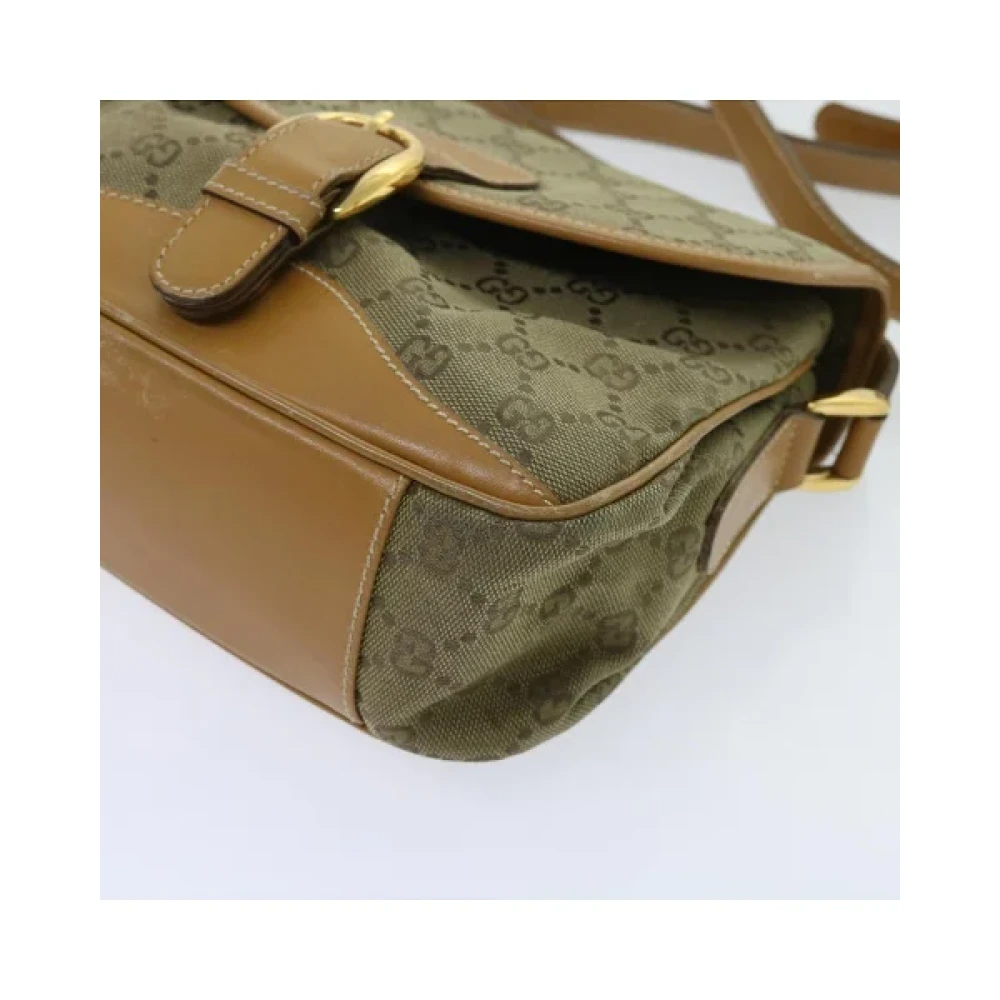 Gucci Vintage Pre-owned Canvas gucci-bags Green Dames