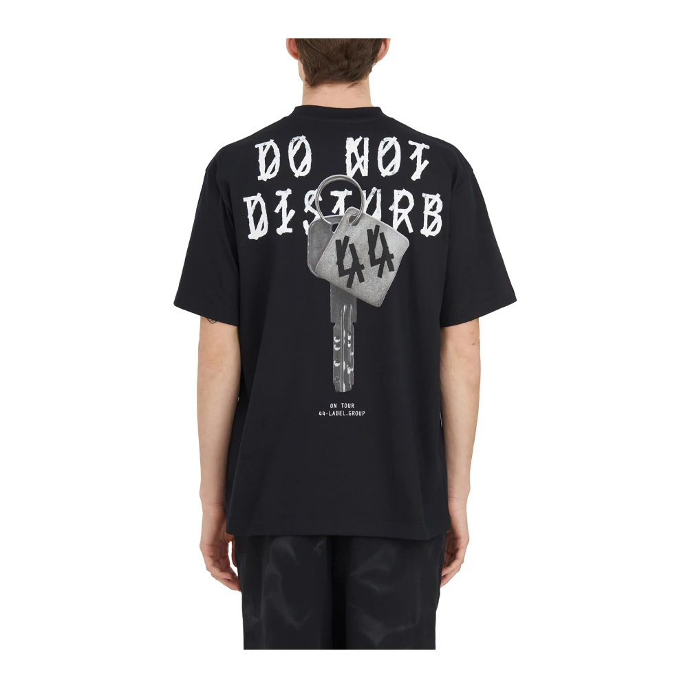 44 Label Group T-shirt met print Black Heren